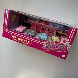 Hot Wheels Premium Barbie The Movie 1956 Corvette Collector Set HRL24-0910